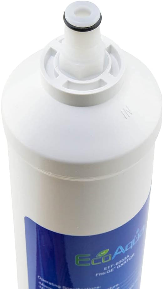 EcoAqua Replacement for GE GXRTQR Inline Filter, 4-Pack