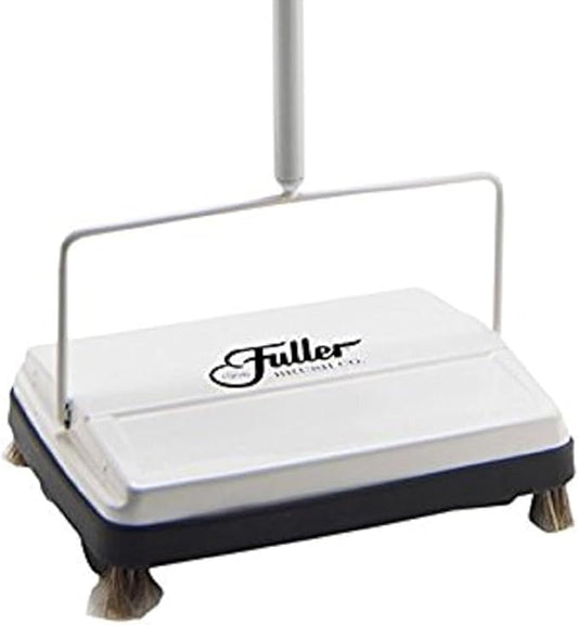 Fuller Brush 17028 Electrostatic Carpet & Floor Sweeper - 9" Cleaning Path - Lightweight - Ideal for Crumby Messes - Works On Carpets & Hard Floor Surfaces - White