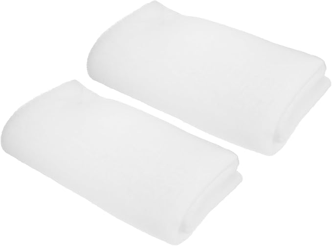 PATIKIL 39" x 39" x 0.8" Air Conditioner Filter Replacement, 2Pcs Washable Reusable Cut to Fit Foam Filter Air Filter for RV AC Vent Window Purifiers Computer, White