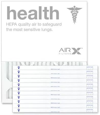 AIRX WICKED CLEAN AIR. Health 10x10x1 Air Filter MERV 13 AC Furnace Pleated Air Filter Replacement Box of 6, Made in the USA