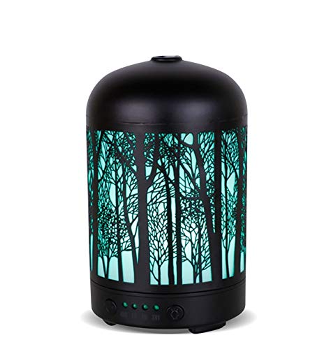 Essential Oil Diffuser Forrest 100ml Colorful Iron LED 3d light Advanced Cool Mist Humidifier
