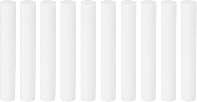PATIKIL Humidifier Cotton Filter Sticks, 10 Pcs Refill Sticks Filter Wicks Replacement for USB Mini Humidifiers Portable Diffuser (2.76'' x 0.39''), White