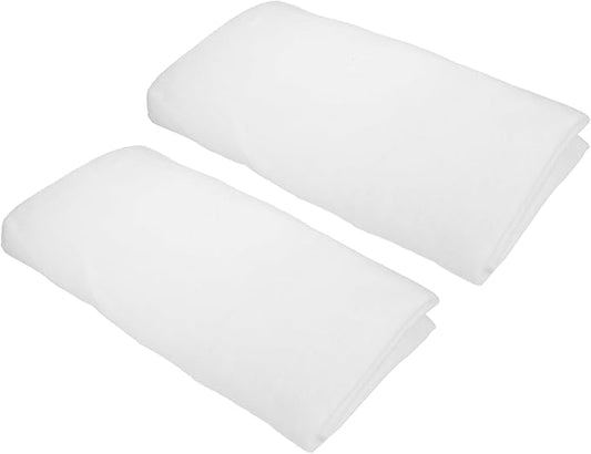 PATIKIL 39" x 39" x 0.6" Air Conditioner Filter Replacement, 2Pcs Washable Reusable Cut to Fit Foam Filter Air Filter for RV AC Vent Window Purifiers Computer, White