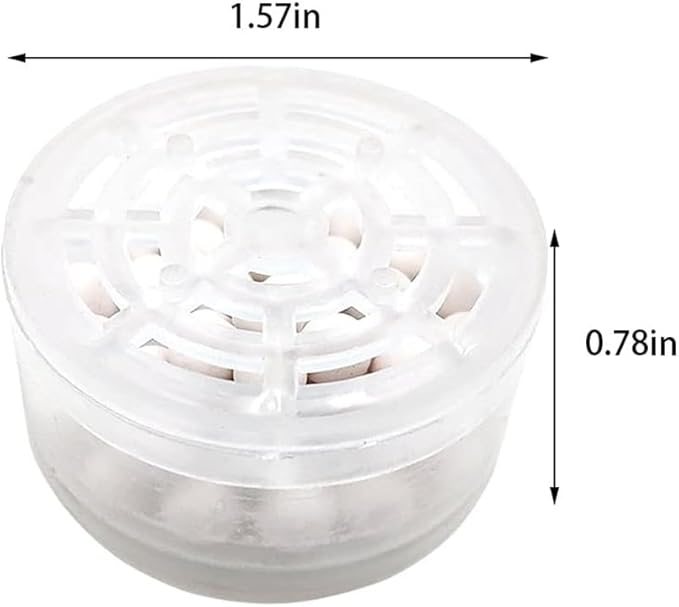 4pcs Shower Head Replacement Filter Cartridge - Chlorine & Flouride Shower Filter and Reduces Dissolved Solids - Hard Water Filter for Water Softener Shower Head