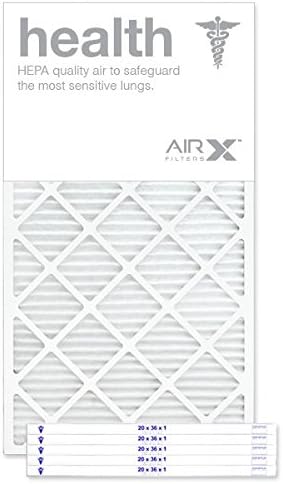 AIRX WICKED CLEAN AIR. 20x36x1 Air Filter MERV 13 Pleated HVAC AC Furnace Air Filter, Health 6-Pack, Made in the USA