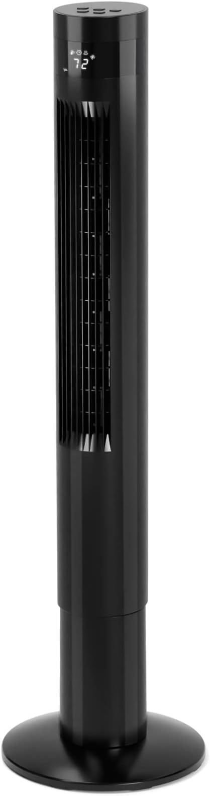 Antarctic Star Tower Fan Portable Floor Fans 85°Oscillating Fan 43'' Quiet Cooling 12H Timer Remote Control Standing Bladeless Electric 3 Speeds Wind 3 Modes Bedroom Office(43 inch, Black)