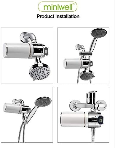 Miniwell Luxury Shower Filter L760-E101-2 Replaceable Cartridges-High output Purifier to remove Chlorine- Activated carbon for Healthy Skin & Smooth Hair & Hard Water-For Existing Shower Head