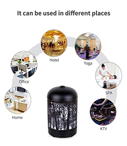 Essential Oil Diffuser Forrest 100ml Colorful Iron LED 3d light Advanced Cool Mist Humidifier