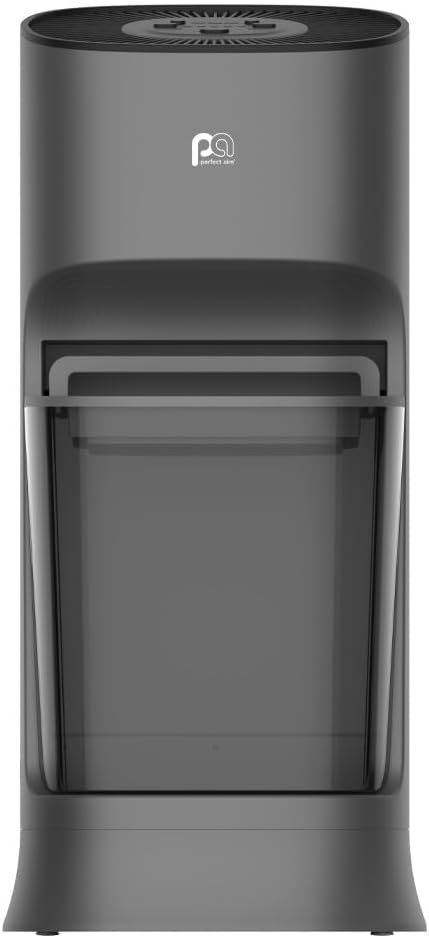 Perfect Aire Top Fill Humidifier for Bedroom, 2.8 Gallon Tank Floor Standing, Easy to Fill & Clean, Cool Mist Evaporative Humidifier for Home, Baby Nursery, Office Low Water Indicator, 24 Hr.