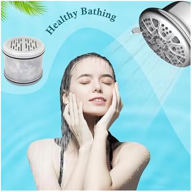 Shower Head Filter Replacement Cartridge for MakeFit Filtered Shower Head - H5H117 (4-Pack)