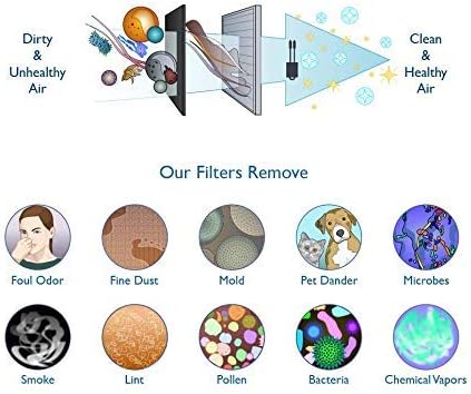 Premium 2 Filter with 8 Activated Carbon Pre Filters Compatible with Fellowes AeraMax Air Purifier 90, 100, 90/100, DX5 & DB5 9287001 9324001