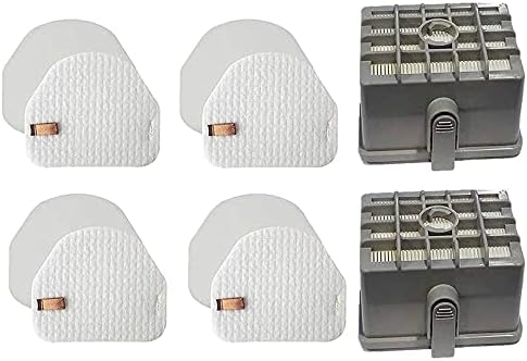 Casa Vacuums Replacement 4 + 2 Filter Kit for Shark DuoClean Slim Upright Vacuum Filter Kit; 2 Hepa, 4 Foam + 4 Felt Filters; fits NV200, NV200C, NV200Q, NV201, NV202, NV202C; XFF450 & XHF450