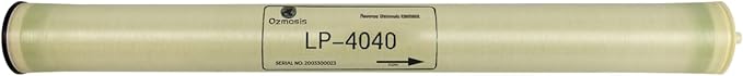 MR LP-4040 Commercial Reverse Osmosis RO Membrane Element 4"x40" with 99.7% Salt Rejection, Low Pressure Energy Efficiency, Versatile and Easy Installation Process