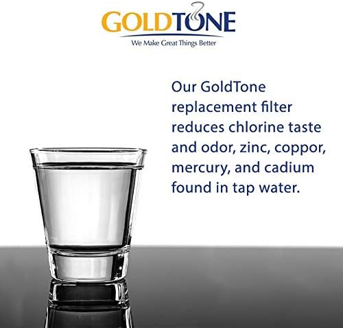 GoldTone Brand Charcoal Water Filters fits Brita and Mavea Water Pitchers. Replaces Your Brita Charcoal Water Filter and Replacement Brita Water Filter (6)