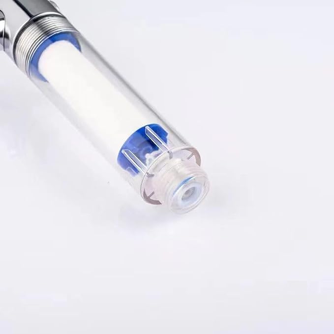 Shower Head Replacement Filter Cartridge 8-Pack - High Capacity PP Cotton Shower Filter for Detachable Heads, Reduces Chlorine & Sediment (Family Use Water Purification System)