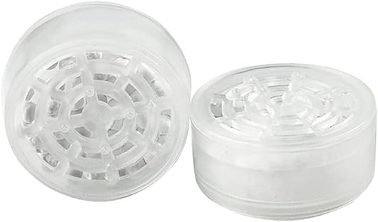 2pcs Shower Head Replacement Filter Cartridge - Chlorine & Flouride Shower Filter and Reduces Dissolved Solids - Hard Water Filter for Water Softener Shower Head