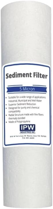 IPW Industries Inc. - 4-Stage Universal Water Filter Kit with O-Rings & Wrench for Undersink Reverse Osmosis Water Filter Systems Housing Replacements