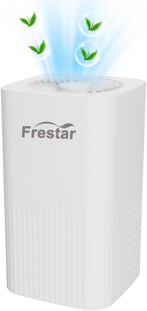 Small Air Purifier and Diffuser 2 in 1 for Office Bedroom Home, Desktop Air Purifier with HEPA Filter for Odor, Dust, Pets, Super Quiet Powered by USB No Adapter (2 in 1 White)