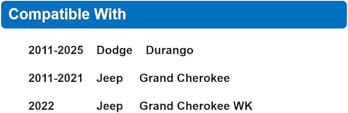 Cabin Air Filter,H11183 Fit for 2011-2021 Jeep Grand Cherokee,2011-2025 Dodge Durango,2022 Grand Cherokee WK