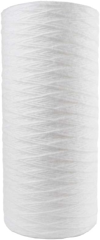 Clear Choice Sediment Water Filter 50 Micron 10 x 4.50" Water Filter Cartridge Replacement 10 inch RO System CW-50, 5599401 AP814, 4-Pk