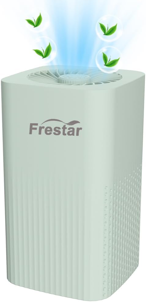 Small Air Purifier and Diffuser 2 in 1 for Office Bedroom Home, Desktop Air Purifier with HEPA Filter for Odor, Dust, Pets, Super Quiet Powered by USB No Adapter (Green)