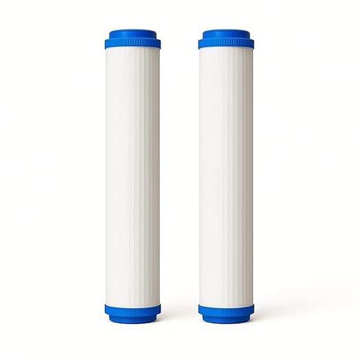 LiquaGen Polyphosphate Water Filter – Slow PHOS Media for Limescale, Rust & Corrosion | Pre-Filter for Water Heaters, Boilers, Ice Machines, Coffee Makers & Vending Systems (2, 2.5" x 20")