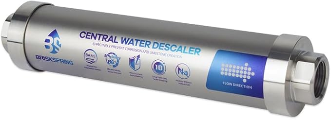 Salt Free Water Descaler Whole House, Scale Water Softener System, ¾-Inch NPT Water Heater Descaler, Prevent Scale Built Up On Water Heaters, Smart Toilet & Boilers, 10-Year Durability