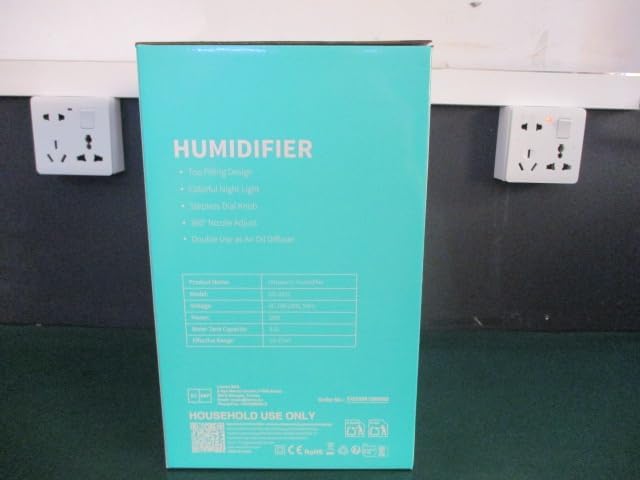 FOHERE Humidifiers for Bedroom, 3.2L Cool Mist Baby Humidifier, 28H Quiet Runtime, Auto Shut-Off, 7-Color Nightlight, Top-Fill, BPA-Free, Essential Oil Diffuser for Home, Room, Nursery, Plants,Office