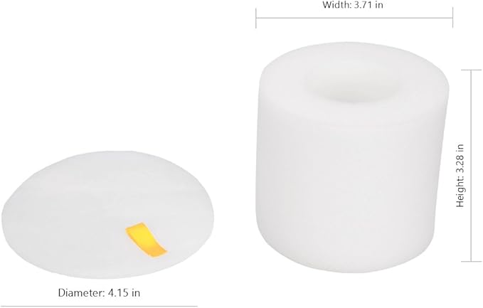 I-clean 2 Packs Replacement NV650 HEPA Foam & Felt Filters for Shark Rotator Powered Lift-Away Vacuum Cleaner, Compatible with Shark NV752,NV751,NV750,NV651,NV650,NV652 Replaces Part # XFF650 & XHF650