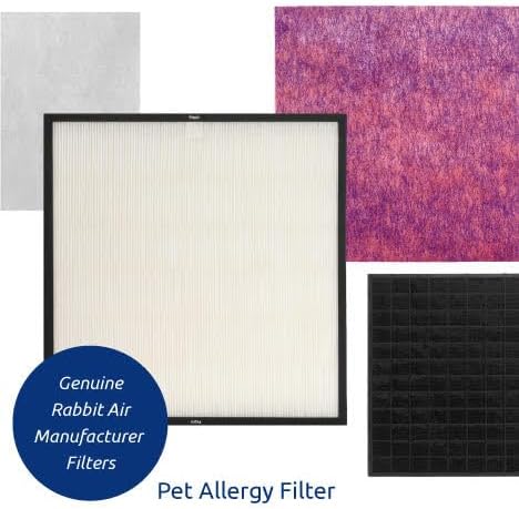 Rabbit Air, Genuine Original Air Purifier Filter - MinusA2 Filter Replacement Kit and HEPA Filter Replacement Compatible with Models SPA-700A and SPA-780A/N (with Pet Allergy Customized Air Filter)