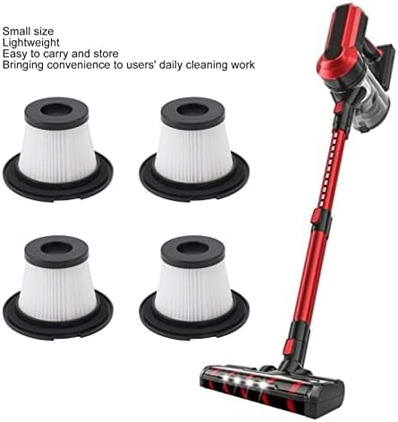 Vacuum Replacement Filter, 4pcs Vacuum Cleaner Replacement Filters Washable Vacuum Filter Detachable Filter Accessory for MooSoo K17 INSE N6S