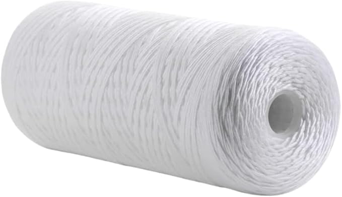IPW Industries, Inc. - (PC20-P) 5 Micron String Wound Sediment Filter - 10" X 4.5" Heavy-Duty Polypropylene Filter for Whole House Filtration (2 Pack)