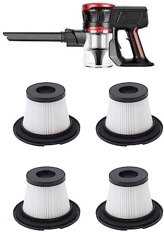 Vacuum Replacement Filter, 4pcs Vacuum Cleaner Replacement Filters Washable Vacuum Filter Detachable Filter Accessory for MooSoo K17 INSE N6S