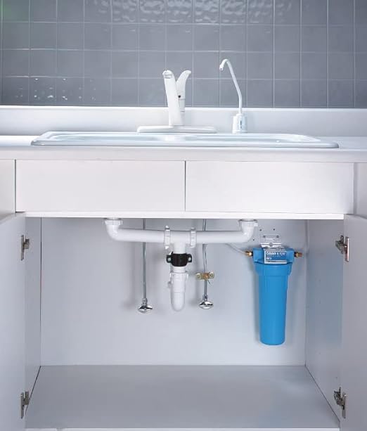 Pentair OMNIFilter CBF3 Water Filtration System, 10" Premium Single-Stage Undersink Filter System, NSF Certified to Reduce PFOA/PFOS, Includes Housing, CB3 Carbon Cartridge and All Hardware