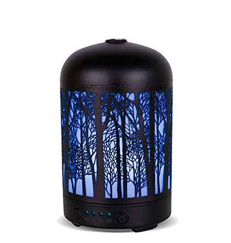 Essential Oil Diffuser Forrest 100ml Colorful Iron LED 3d light Advanced Cool Mist Humidifier
