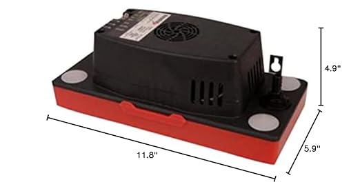 AprilAire 4856 Low Profile 120V Dehumidifier Condensate Pump for AprilAire Crawl Space, Basement, Whole-House Dehumidifier Models E070, E080, E100, E130, 1820, 1830, 1850, 1852, 1870, 1872
