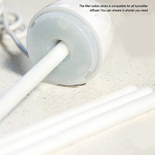 60Pcs Cotton Swab Filters Refill Sticks Replacement Wicks for Portable Personal USB Powered Humidifiers Maker