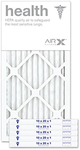 AIRX WICKED CLEAN AIR. 10x20x1 Air Filter MERV 13 Pleated HVAC AC Furnace Air Filter, Health 6-Pack, Made in the USA