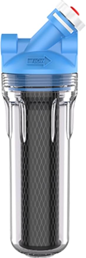 Pentair OMNIFilter U30 Filter System, 10" Premium Standard Water Filtration System with Bypass Valve-in-Head, 3/4" NPT, Includes Clear Housing, T01 Cartridge, Wrench and Mounting Bracket, 5 Micron