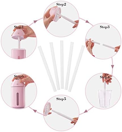 60Pcs Cotton Swab Filters Refill Sticks Replacement Wicks for Portable Personal USB Powered Humidifiers Maker