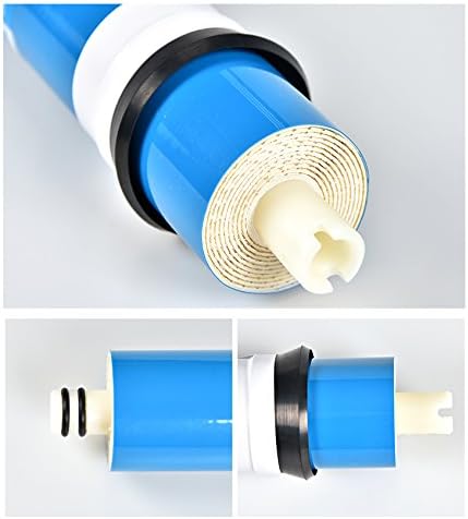 Huining 75GPD RO Membrane 1812/2012 Residential Reverse Osmosis Membrane Water Filter Cartrige Replacement for Home Drinking Water Filtration System Household Under Sink Water Purifier