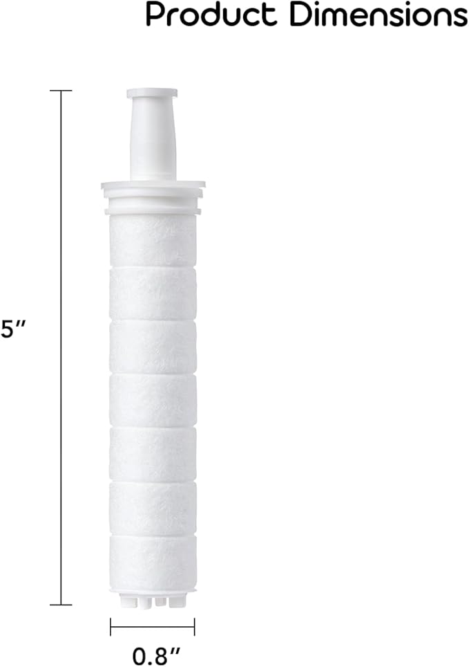 Sediment Filter for Barumi Pluo Showerhead | 3-Pack, Removes Rust and Impurities from Tap Water, Filters Fine Particles, Promotes Healthy Skin and Hair, Easy Installation