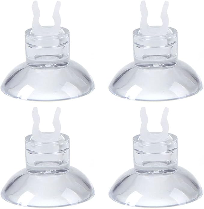 ALEGI 4pcs Large Aquarium Sponge Filter with Suction Cups, Check Valves for Breeding Fry Betta Shrimp Fish Tank (Medium for 20-50 Gal 4 Pcs)