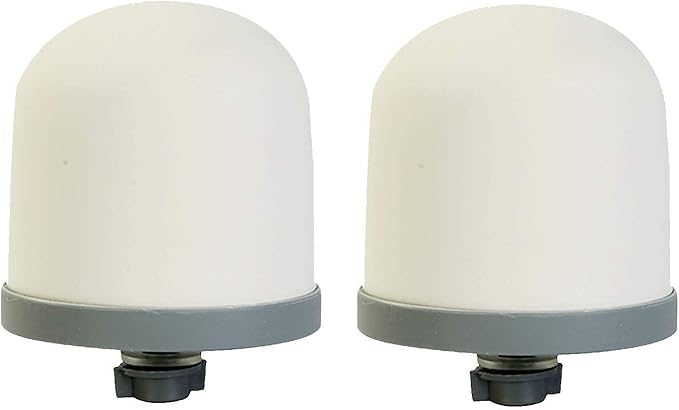 Huining 2PCS Ceramic Dome Replacement Filter for Household Water Bucket Filtration System Water Pitcher