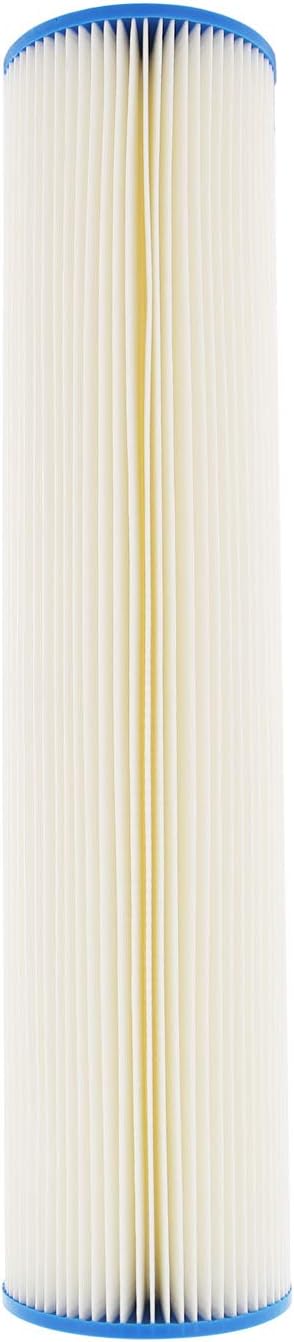 Tier1 20 Micron 20 Inch x 4.5 Inch | Pleated Cellulose Whole House Sediment Water Filter Replacement Cartridge | Compatible with Pentek S1-20BB, 155305-43, W20CLHD20, Home Water Filter