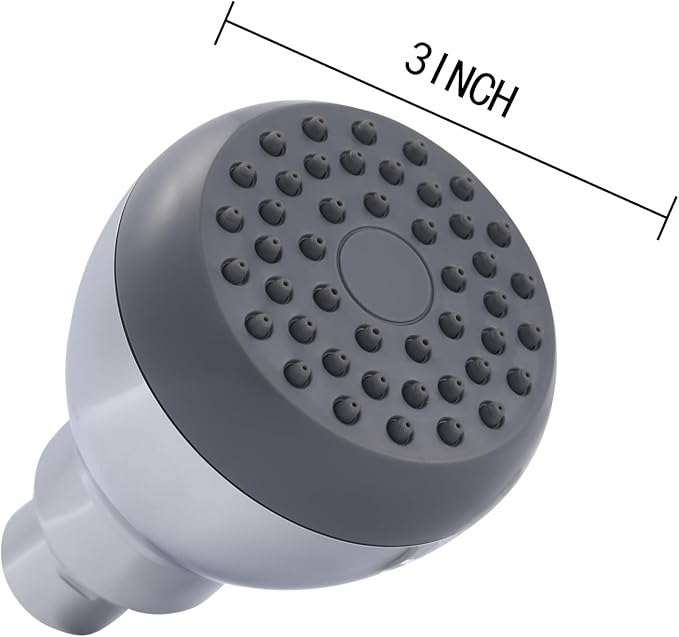 3" High Pressure Shower Head, Powerful Pressure Boosting Rain Showerhead, with Adjustable Swivel Brass Ball Joint for Relaxing and Comfortable Shower Experience (2Pack, Chrome)