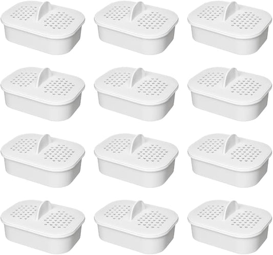 Nispira NFP-100 NFP100 Filter Replacement for Nakii Water Pitcher Dispenser Removes Chlorine, Lead, Odor, Color Reduce Water Hardness Pack of 12