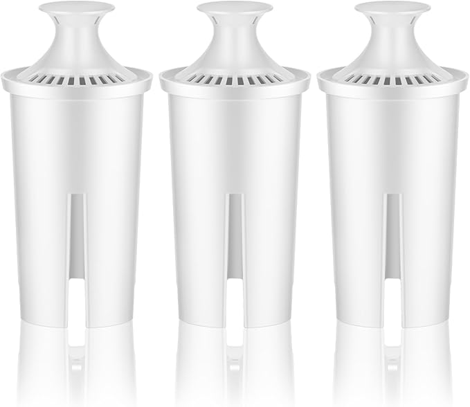 Water Filter Replacement Fit for Brita Filter, Pitchers, New Upgraded Filter to Reduce TDS, Chlorine etc., 3PCS Replacement Filters Compatible with Brita Classic, OB03, Mavea 107007 35557