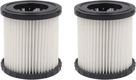 2 Replacement DCV5801H Wet/Dry HEPA Filters. Compatible with Dewalt DCV580 & DCV581H