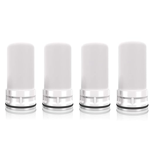 ACF Replacement Filters for LCF Faucet Mount Filter, Advanced Activated Carbon Fiber(ACF), Reduce Chlorine (taste and odor), Lead, Last Up to 6 Months (4 Pack)